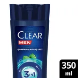 Clear Men 3 in 1 Şampuan & Duş Jeli Ferahlatıc