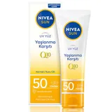 Nivea Sun SPF50 Q10 Yaşlanma ve Kırışıklık Karşıtı Nemlendirici Yüz Kremi