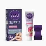 Sesu Hassas Ciltler için Tüy Dökücü Krem